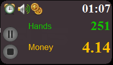 Винрейт и количество денег, посчитанное по одновременно запущенной программе MiniMoneyTimer