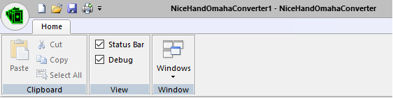 Настройки в NiceHandOmahaConverter для отладочного режима
