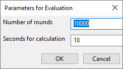 Параметры для вычислений