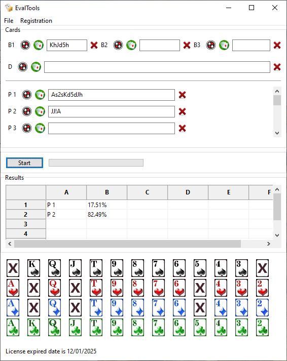 Результат расчета эквити